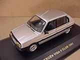 IXO MODELS 1/43 Scale Prefinished Fully-Detailed Diecast Model, 1981 Citroen Visa II Club 4-Door Sedan in Silver CLC145