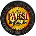 PARSI 'S Beer and Ale Cascading Pub Wall Clock