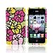 For Verizon AT&T Apple iPhone 4 Bling Hard Case PINK GREEN YELLOW