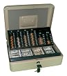 PM Company SecurIT 3 In 1 Cash Box, 11.5 x 9.5 x 3.5 Inches, Pebble Beige , 1/Carton (04967)