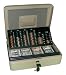 PM Company SecurIT 3 In 1 Cash Box, 11.5 x 9.5 x 3.5 Inches, Pebble Beige , 1/Carton (04967)