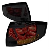 Audi TT 1999 2000 2001 2002 2003 2004 2005 2006 LED Tail Lights - Black Smoked by Spec-D Tuning