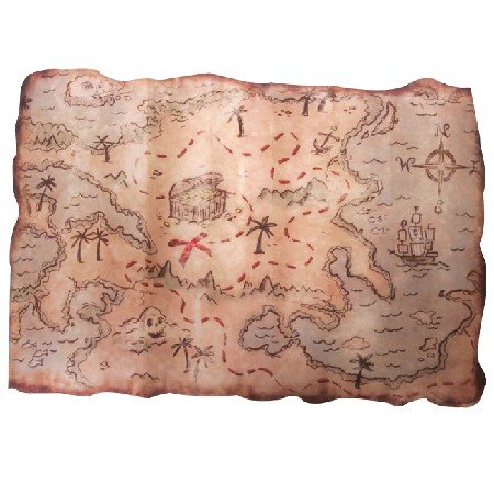 Partyexplosion Pirate Treasure Map