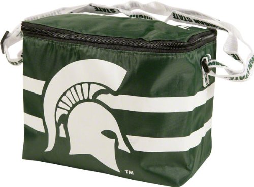 Michigan State Spartans Lunch Bag: 6 Pack Zipper Cooler