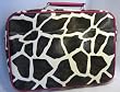 Giraffe Print Fuschia Trim Padded Laptop Case | Notebook Bag