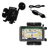 Garmin Nuvi 770 Flexible Auto Windshield Holder with Car Charger - Uses Gomadic TipExchange