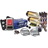 Shaved Handle 2-Door Popper Kit with 2-Way Car Alarm and LCD Remote Control