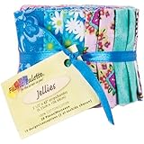 Fabric Editions 2.5 by 42-Inch Jellies Fabric Palette, 20-Pack, Punch of Paisley
