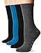 HUE Women's Flat Knit Socks with Pique Welt 4 Pk