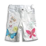 So Kiwi - Girls Jean Bermuda Short, White