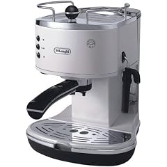 DeLonghi ECO 310 BW Espressomaschine mit 1050 Watt 15 bar Pumpendruck weiss