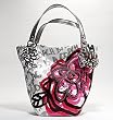 Coach Poppy Bella Floral Graffiti Tote Bag Handbag Purse 14735