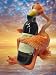 Pink Flamingo Lawn Figurine Yard Wine Bottle Holder