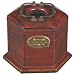 EXP Handmade Oriental Red Leather Gold Prosperity 8" Tissue Box
