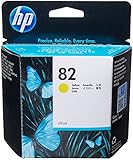 Hewlett Packard No 82 Yellow Ink Cart DesignJet 10ps 20ps 50ps 500 800
