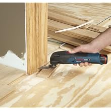 Bosch PS50-2B 12-Volt Max Lithium-Ion Multi-X Oscillating Tool Carpenter Kit with 2 Batteries, Charger and Case
