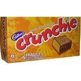 Cadbury Crunchie 24 bars milk chocolate bar with a honeycombed sugar centre over 2 pounds from Canada