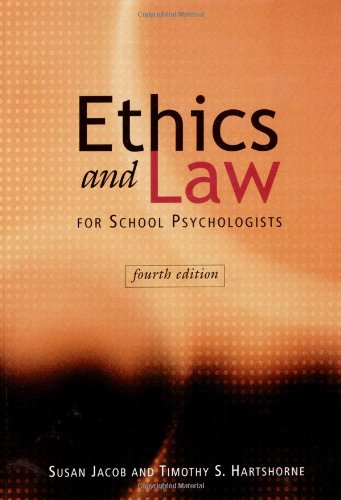ethics and law for school psychologists