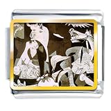 Pugster Picasso Guernica Art Italian Charms Bracelet Link