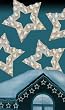 Set of 5 Lighted 9" Star Roofline Christmas Decorations - Clear Lights