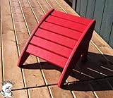 IMAGE OF PHAT TOMMY Outdoor Poly Patio Footrest Ottoman-Fire Engine Red