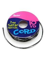 From Amazon.com. Click for details:
 2mm Satin Rattail Cord, Black/silver, 2 Rolls/pack 2mm Satin Rattail Cord, Black/silver, 2 Rolls/pack