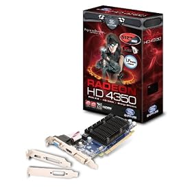 Sapphire 11142-07-20R HD 4350 512MB DDR2 PCIE Graphics Card