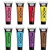 Face & Body Paint Set of 8 by Moon Creations - 12ml