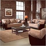 Harrison Microsuede Sofa and Loveseat Set