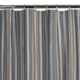 Maytex Terra Fabric Shower Curtain, Blue Maytex Terra Fabric Shower Curtain, Blue