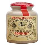 Classic 500 gram Pommery Mustard Meaux Moutarde in Pottery Crock