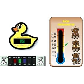Pack of Teddies Nursery, Duck Bath and Baby Bears Forehead Thermometers