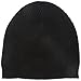bela.nyc Women's Cashmere Ribbed Beanie, Black, One Size