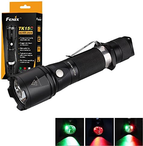 Fenix Tk15c Cree Xp-g2 R5 450 Lumens LED Flashlight (Philips Red, Green Led)