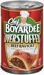 Chef Boyardee  Overstuff Beef Ravioli, 15-Ounce Cans (Pack of 24)