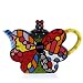 Romero Britto Conical Teapot With Butterfly Romero Britto