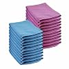 20 Pack of 10 Red & 10 Blue Microfibre Exel Magic Cleaning Cloths. Chemical Free Cleaning. Anti Bacterial Microfiber Cloths for Amazing Smear Free Wiping. Cleaning Accessories Powered by TheChemicalHut