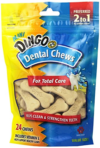Dingo Dental Chew Treats Fresh Breath Dog Treats - 3 PACK