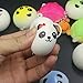 Trasfit Set of 6 Squishy Charms Kawaii Soft Foods Jumbo Squishies Panda Bread Toast, Turtle, Ice Cream Phone Charm Key Chain Strap