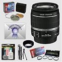 Canon EF-S 18-55mm f/3.5-5.6 IS Zoom Lens & Filters & Close-Up Macro Set & 6 Year Warranty for Canon EOS