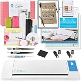 Silhouette CAMEO Touch Screen Starter Bundle with Vinyl Kit, Online Class, Starter Guide, 2 Cutting Blades, Pixscan Mat, Metallic Pens, Tools and More