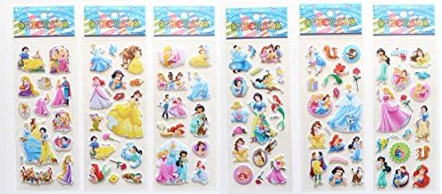 Snow White Disney Princess stickers 6 sheets/set