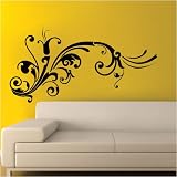 Wandtattoos Ornament Sarva 100 cm x 55 cm, kupfer