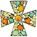 Vintage Multicolor Celtic Cross Brooch & Pins