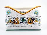 Hand Painted Italian Ceramic 9.4-inch Mail Organizer Raffaellesco - Handmade in Deruta