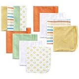 Luvable Friends Washcloths, Yellow, 12 Pack