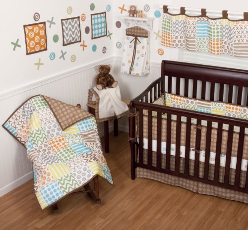 Sumersault 10 Piece Crib Bedding Set, Doodles Sumersault 10 Piece Crib Bedding Set, Doodles