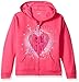 Hanes Big Girls' Ecosmart Graphic Full-Zip Fleece Hoodie