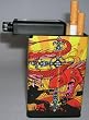 Cigarette Case Dragon Knight Built on Lighter Holder