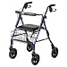 Invacare Lightweight Rollator with 7.5 Inch Wheels Ergonomic Hand-brakes, Blue